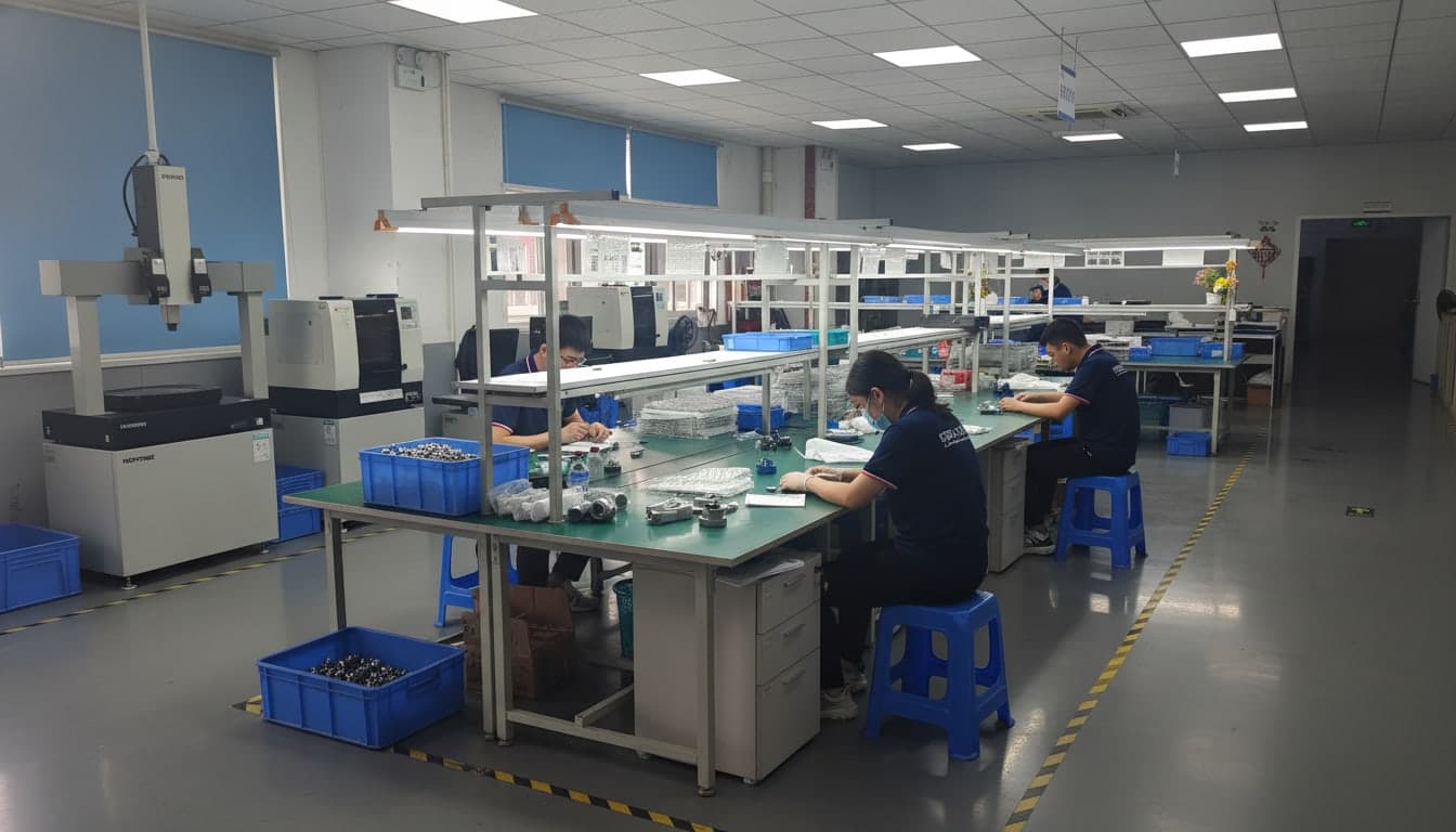 Metrology and inspection lab with CMM and inspection benches