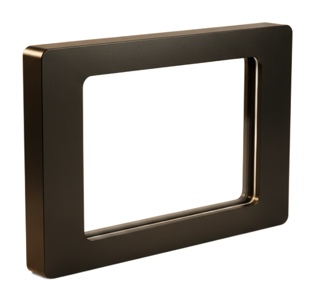 PolyJet multi-material part with a clear window