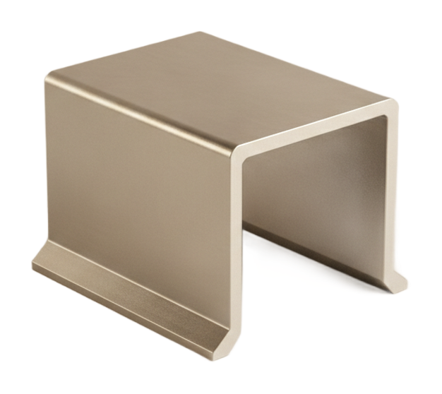 Press-brake-bent sheet-metal bracket
