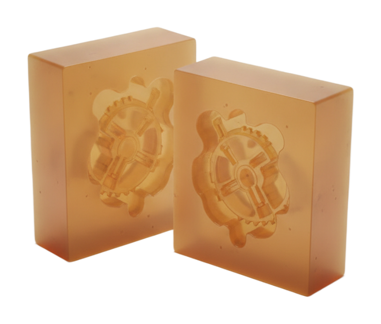 Two-part silicone vacuum-casting mold