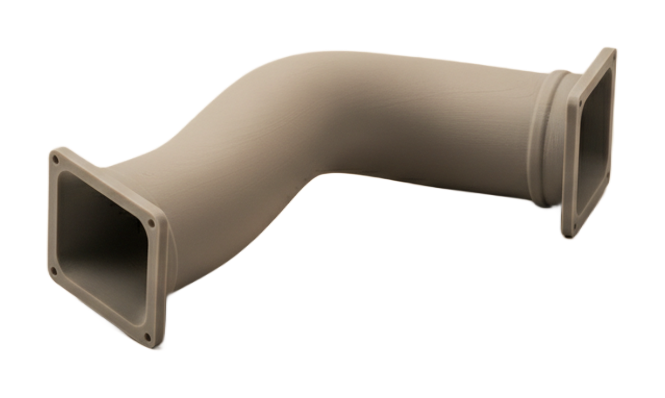 3D-printed automotive air-intake duct prototype