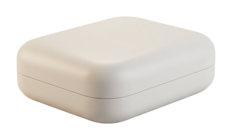 Molded white consumer device enclosure