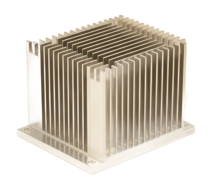 Machined aluminum heat sink