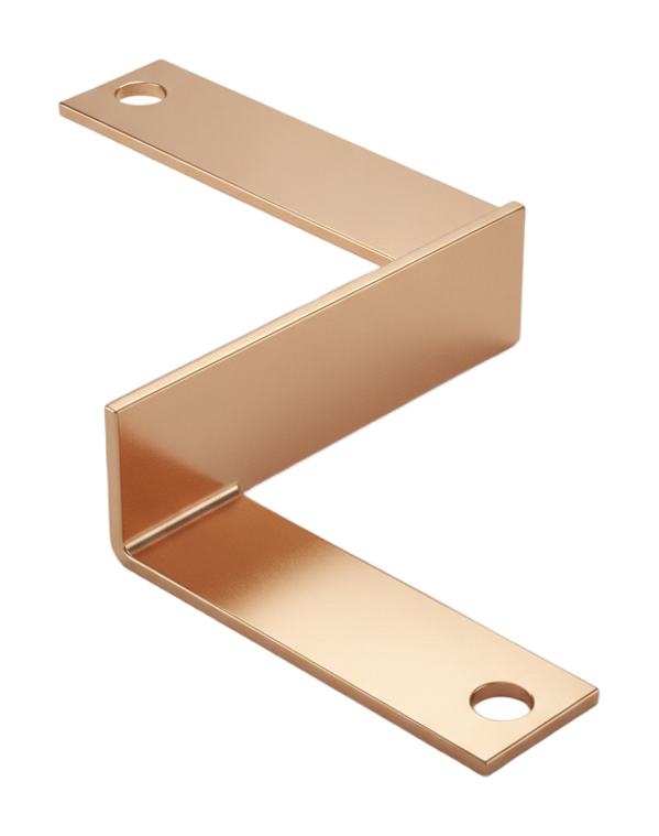 Formed copper busbar