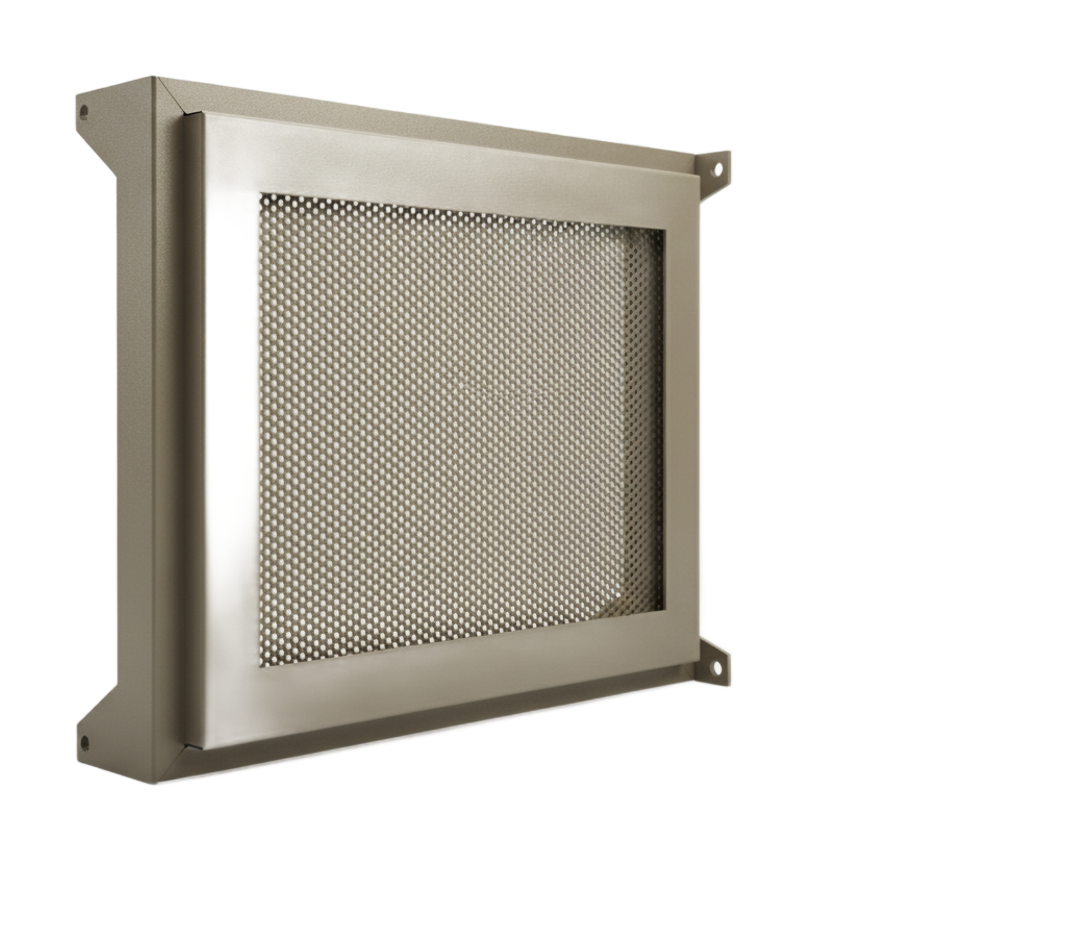 Laser-cut folded steel machine guard