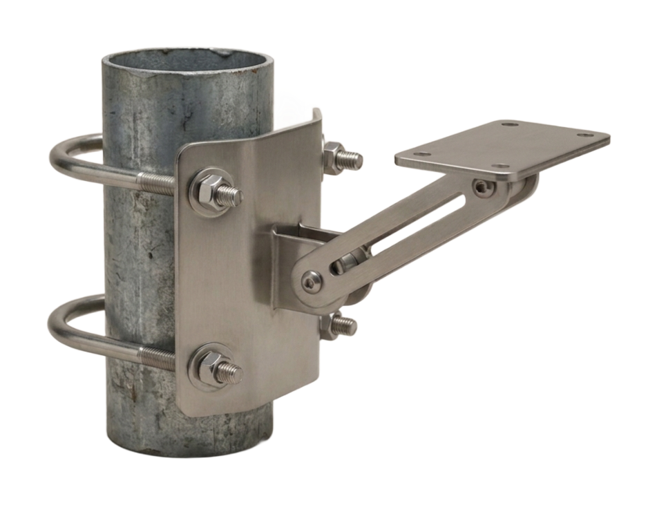 Stainless-steel field sensor pole-mount bracket