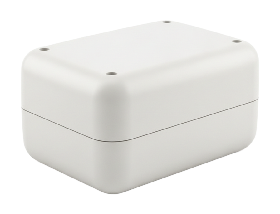 Molded white medical device enclosure