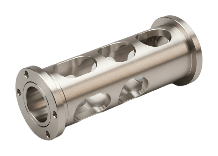 Machined aluminum robot arm link