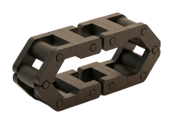 3D-printed nylon cable carrier segment