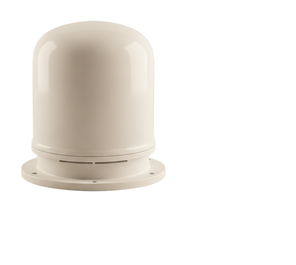 Molded antenna radome housing