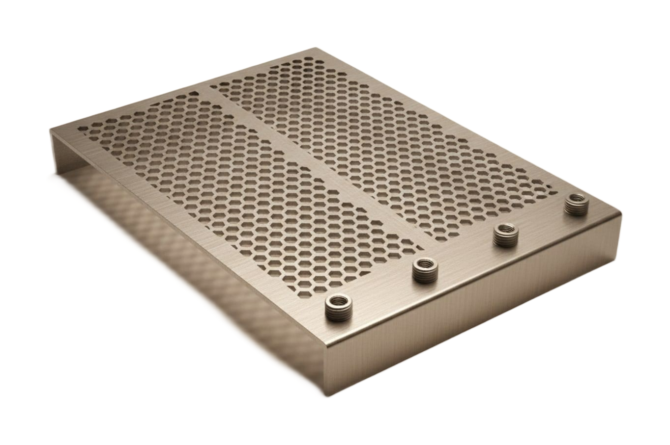 Laser-cut and formed sheet metal chassis panel